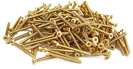Vite di auto-tocco di rame puro/a testa piatta a vite a rame croce/mobili allungamento in legno vite-3 * 16 colore in bronzo 20pcs