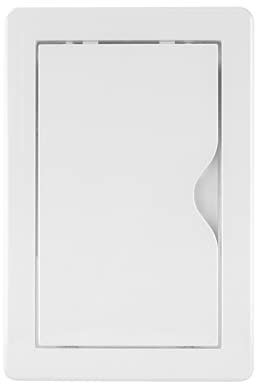 VONLIS Revisionsklappe 100 x 150 mm Revisionstür 10 x 15 cm Kunststoff Trockenbau Gipskarton Wartungklappe Weiß Feuchtraumgeeignet Unterputzklappe