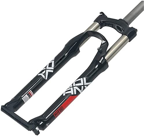 Forcella Ammortizzata, Corsa Tubo Dritto 100 Mm 24 Pollici in Lega di Alluminio Forcella Meccanica Blocco Manuale Sport all'Aria Aperta, per Bici MTB B,24 inch