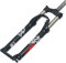 Forcella Ammortizzata, Corsa Tubo Dritto 100 Mm 24 Pollici in Lega di Alluminio Forcella Meccanica Blocco Manuale Sport all'Aria Aperta, per Bici MTB B,24 inch