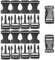 Ruidee 10 Pezzi Fibbie Plastica 20mm Fibbia a Scatto Zaino Ricambio per Zaino Maschio Femmina Accessori per Casco,Cinturino in Tessuto (IBK/20MM)