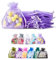 Soul Projekt [50 Unidades Bolsas de Regalo de Organza, para Regalos, Joyas, cumpleaños, Bolsas de Fiesta. Bolsas de Organza para Todas Las Ocasiones. Morado Claro Organza Bags Light Purple 7x9 x50