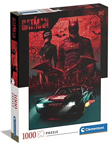 Clementoni - 39685 - Puzzle Batman - 1000 Teile Für Erwachsene Und Kinder Ab 10 Jahre, Geschicklichkeitsspiel Für Die Ganze Familie