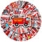 Feuerwehrauto Aufkleber für Laptop(50 PCS),Geschenk für Kinder Teens Erwachsene Jungen,fire Truck Stickers wasserdichte Vinyl Aufkleber für Scrapbook,Skateboard,Auto,Gepäck