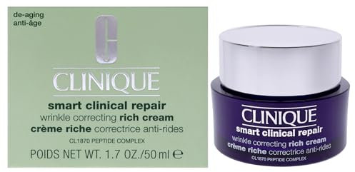 Clinique Smart Clinical Repair Wrinkle Correcting Rich Face Cream With Peptides + Hyaluronic Acid | Anti-Ageing + Hydrating