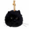 HUIJUFU Niedlicher Tier-Schlüsselanhänger für Frauen, Plüsch-Katze, Kawaii, Rucksackanhänger und Geburtstagsgeschenk (Schwarz)