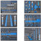 NTG Werkstattwagen Einlagen Blau Werkzeugeinlagen 520x400mm bestückt 6 Stück - Effiziente Organisation für Ihre Werkzeuge!