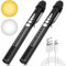 2PC Taschenlampe flintronic Pupillenleuchte Medizin, Diagnostikleuchte Krankenschwester Rettungsdienst Zubehör mit Pupillenmessgerät und Lineal, Aufladbar USB LED Stiftlampe für Studentische Ärzte
