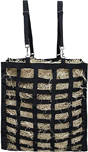 Futter für Pferde, Heugabeln für Pferde Langsam Feed Hay Netz, Pferd Treat Hay Feeder Net Bag, Hängende Feeder Mesh Boden Box Anhänger Hay Taschen, Einstellbare Hay Storage Net For Horse Donkey Ziege