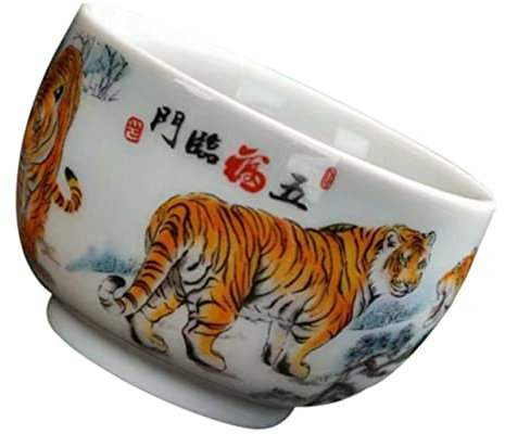 BESTonZON ceramic teacup espresso cups ceramic vintage drinking glasses ceramic tea cups chinese water cup japanese sake cup ceramic drinking cup multi-function teacup coffee cup home teacup