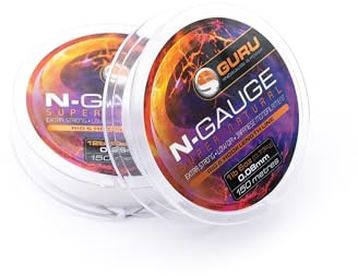 Tackle Guru N Gauge Super Natural Clear Rig und Hooklength Schnur (0,14 mm, 2,04 kg)