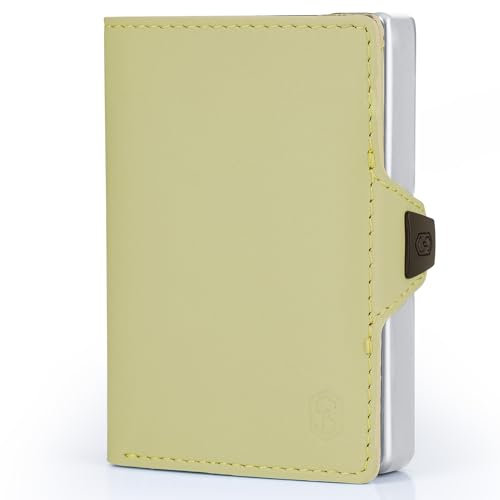 Slimpuro Wallet Card Holder - Men's Accessories Wallets with Smart Thin Leather Design, RFID Blocking Card Cases & Money Organisers for Women Bank Card Holder