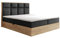 TRADA Boxspringbett mit Bettkasten Schlafzimmer Komplett Selva 9-zonen mit Taschenfederkern Matratze und Topper (Schwarz, 160 x 200 cm)