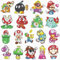 Acuiwer 18 Stück Diamantmalerei Kinder Diamond Painting Set Cartoon Theme Diamant Malerei Kits für Kinder Geburtstags Geschenk für Jungen Mädchen