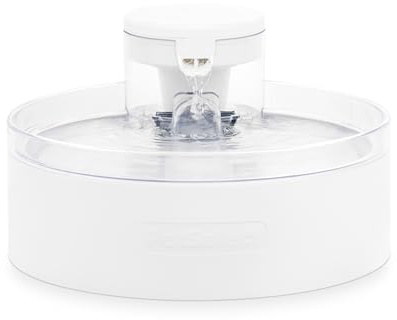 PetSafe Outlast Fontaine à eau sans pompe 3,6 l – Fontaine à eau multi-animaux et chiens – Passe au lave-vaisselle, assemblage et nettoyage faciles, filtre à eau inclus