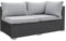 Calma Lux® Frei kombinierbare Einzelteile für Gartenmöbel Sitzgruppe Lounge Sitzgarnitur DIY aus Poly Rattan freie Wahl (Doppel Links)