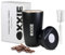OXXIE Vaso Termo Cafe Para Llevar Pequeño 350ml, Vaso Termico, Aislamiento de Doble Pared, Taza de Cafe de Acero Inoxidable, Taza Termica con Tapa Hermetica, Reutilizable y Antigoteo (Negro)