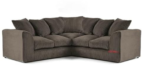 Stockley Symmetrical Brown Jumbo Cord Corner Sofa