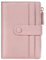 HKCLUF Portefeuille pour Femme, Portefeuille pour Femme en Cuir, Portefeuille RFID Petit Portefeuille avec Pochette à Monnaie Portefeuille avec Fermeture éclair et Compartiments Multiples (Rose)
