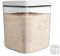 ZgoEC Récipient à riz 10 kg avec verre doseur, stockage de farine, 11 litres, boîte de rangement hermétique pour céréales, riz, farine, pâtes