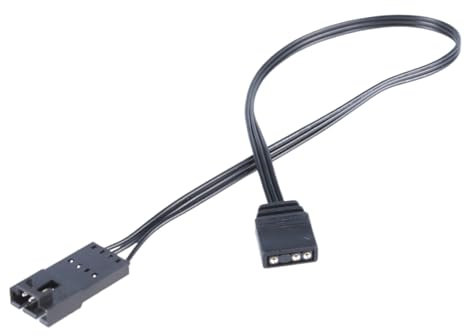 REITINGE 4-polige Lichtstreifen, Lichtverlängerungskabel, 25 cm, 4-poliger Stecker auf Buchse, LED-Streifen, Kabel für Gaming-HDLL120-Lüfter-Lichtsteuerung