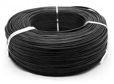 WANGF Cavo schermato da 10 m, cavo di segnale, 30, 28, 26, 24, 22, 20, 18 AWG, canale audio, 2, 3, 4, 5, 6, 8 fili UL2547 cuffie (nero, 24 AWG X 10 METERS_3CORES)