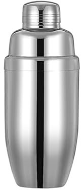 JNJOOD Edelstahl-Shaker im Europäischen Stil, Nicht Magnetisch, Ausgefallener Cocktail-Shaker, Hand-Shaker, Bar-Zubehör, 550 Ml