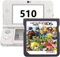 DS Game，510 in 1 Super Combo Game Cartridge，Contains 510 3ds Games，Retro Classic Games Card Suitable for NDS, NDSi, 3DS, New, DS, 2DS, DS Lite