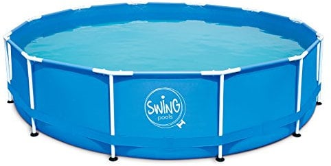 Ambientehome Frame Schwimmbecken, blau, 366 x 366 x 91 cm, 8308 L, 26033