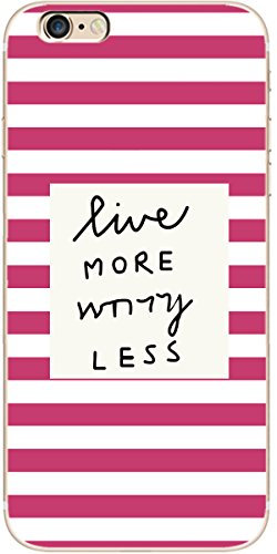 NOVAGO Compatible avec iPhone 6. iPhone 6s Coque Gel Souple incassable Résistant Antichoc Impression Motif Fantaisie Durable(Traits Rose)