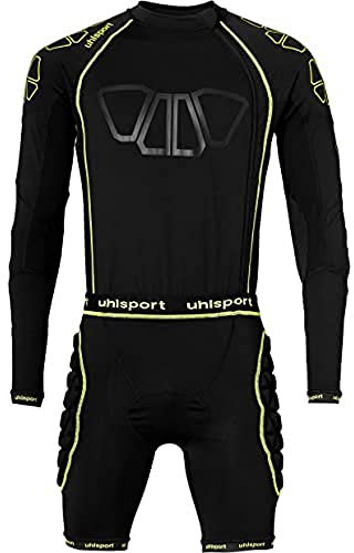 uhlsport BIONIKFRAME BODYSUIT Torwart-Overall für Herren, Protektoren-Einteiler für Fußball-Torhüter, Unterzieh-Overall mit Polstern, 100563501
