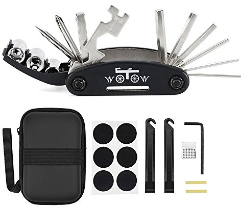WOTOW Bike Tool Kit, Portable Repair Mountain Bicycle Multitool, 16 in 1