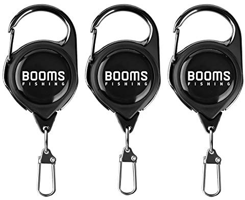 Booms Fishing RG1 Fly Fishing Zinger Retractor - Retractable Tether 3pcs