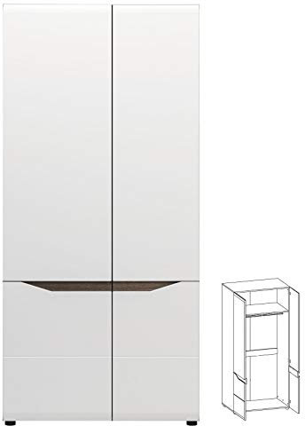 Furniture24_eu Kleiderschrank Schrank Drehtürenschrank Lionel Hochglanz