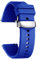 BINLUN Bracelet de Montre en Silicone à Dégagement Rapide 18mm 19mm 20mm 21mm 22mm 24mm Remplacement Bracelets pour Montres en Caoutchouc avec Boucle Déployante pour Homme et Femme (Bleu, 18mm)