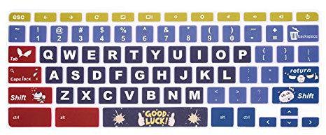 HRH Keyboard Cover for Samsung Chromebook 4 3 XE310XBA XE500C13 XE501C13 11.6/Chromebook 4 15.6 XE350XBA/Chromebook 2 XE500C12/Chromebook Plus V2 2-in-1 XE520QAB XE521QAB 12.2 inch,Good Luck