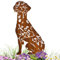 Terma Stahldesign Dalmatiner Edelrost Hund Gartenstecker Handmade Germany gartendeko aus Rost-Metall deko rostoptik Rostfiguren Tiere rostfiguren Garten Rostdeko