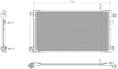 NRF Condenseur (climatisation) 350500
