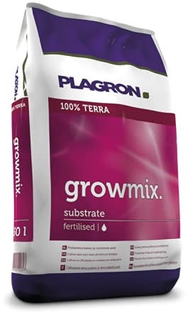 Plagron growmix 50 L 100% Terra substrat Dünger Erde Anzucht Grow Bloom