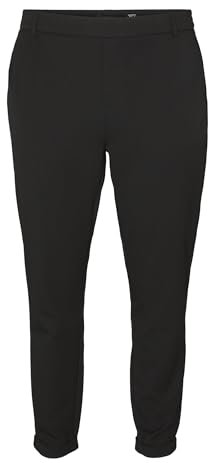 VERO MODA Curve VMMAYA Mr Loose Solid Pant Curve Noos Pantalon, Noir, 50W x 32L Femme
