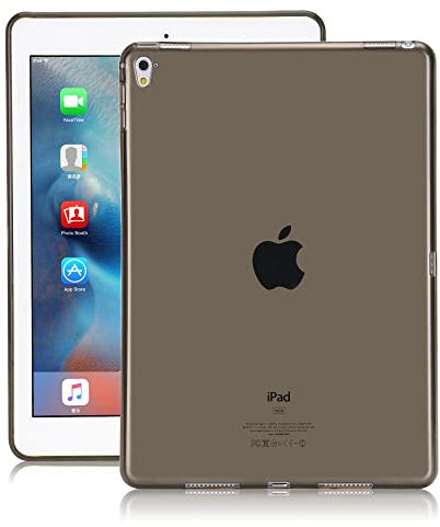 Asgens Coque Compatible avec iPad Air3 10.5 2019 / iPad Pro 10.5 2017, Noir Transparent Mince Silicone Mou TPU Tablette Ordinateur Coque pour Apple iPad Air3 (3ème Génération)10.5 / iPad Pro 10.5