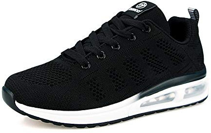 Youecci Damen Sportschuhe Air Cushion Schuhe Laufschuhe Luftkissen Turnschuhe Fitness Gym Leichtes Atmungsaktiv Outdoor Sneaker für Walking Jogging Blau 36 EU