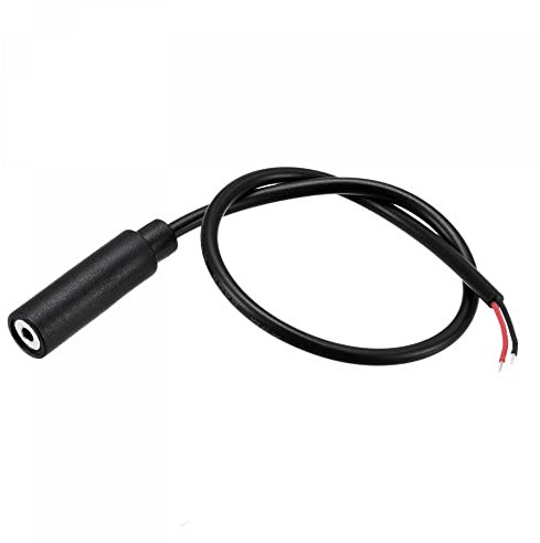 sourcing map 2.5mm Female Jack to Bare Wire Open End TS 2 Pole Mono 3/32 Connector Audio Cable 0.25m, Pack of 2