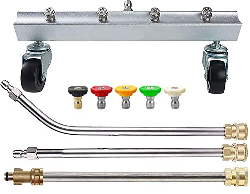 Pro-Kleen Chassis Cleaner and Lance Compatible With Bosch Pressure Washers with 5 Spray Jet Adaptors - Underbody Undercarriage