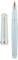 Jinhao 82 Light Blue Acrylic Fountain Pen, Iridium Medium Nib Classic Design Smooth Writing Pen with Ink Converter (Gold Trim)