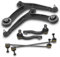 BESTPRICE 2x Querlenker Vorderachse vorne unten links & rechts, 2x Spurstangenkopf, 2x Koppelstange vorne, Kompatibel mit ABARTH 500C / 595C / 695C, FIAT 500 (312_), 500 C (312_), FORD KA (RU8)