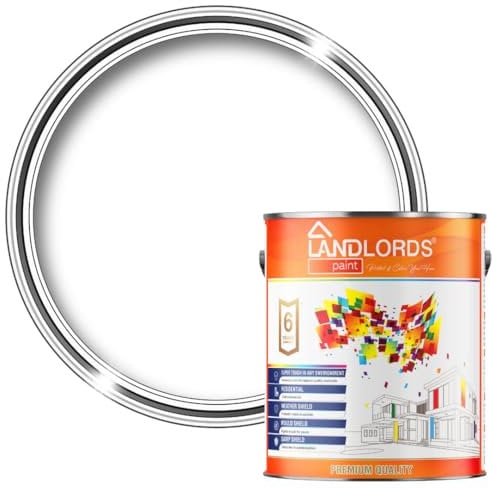 Landlords Fence Paint and Garden Shed Paint | Garden Paints | Furniture Paint | Wood Paint | Outdoor Paint | Garden Fence | Quick-Drying Paint | Protection Paint | White 1L