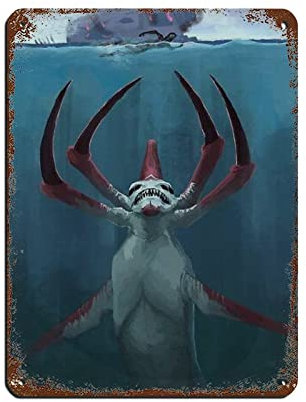 Subnautica Elektronische Spiele Leinwand Poster (16) Blechschild Vintage Metall Pub Club Cafe Bar Home Wandkunst Dekoration Poster Retro 30 x 40 cm