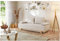 MEBLINI Sofa mit Schlaffunktion - Schlafcouch Ausziehbar - Schlafsofa mit Bettkasten - Sofabett - Couch mit Schlaffunktion - Klappsofa - Zendaya - 200x89x95cm - Beige Samt