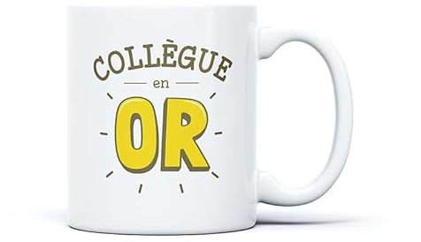 DLP Mug céramique Collegue en Or